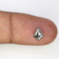 0.93 CT Beautiful Kite Shape Natural Salt And Pepper Loose Diamond For Engagement Ring
