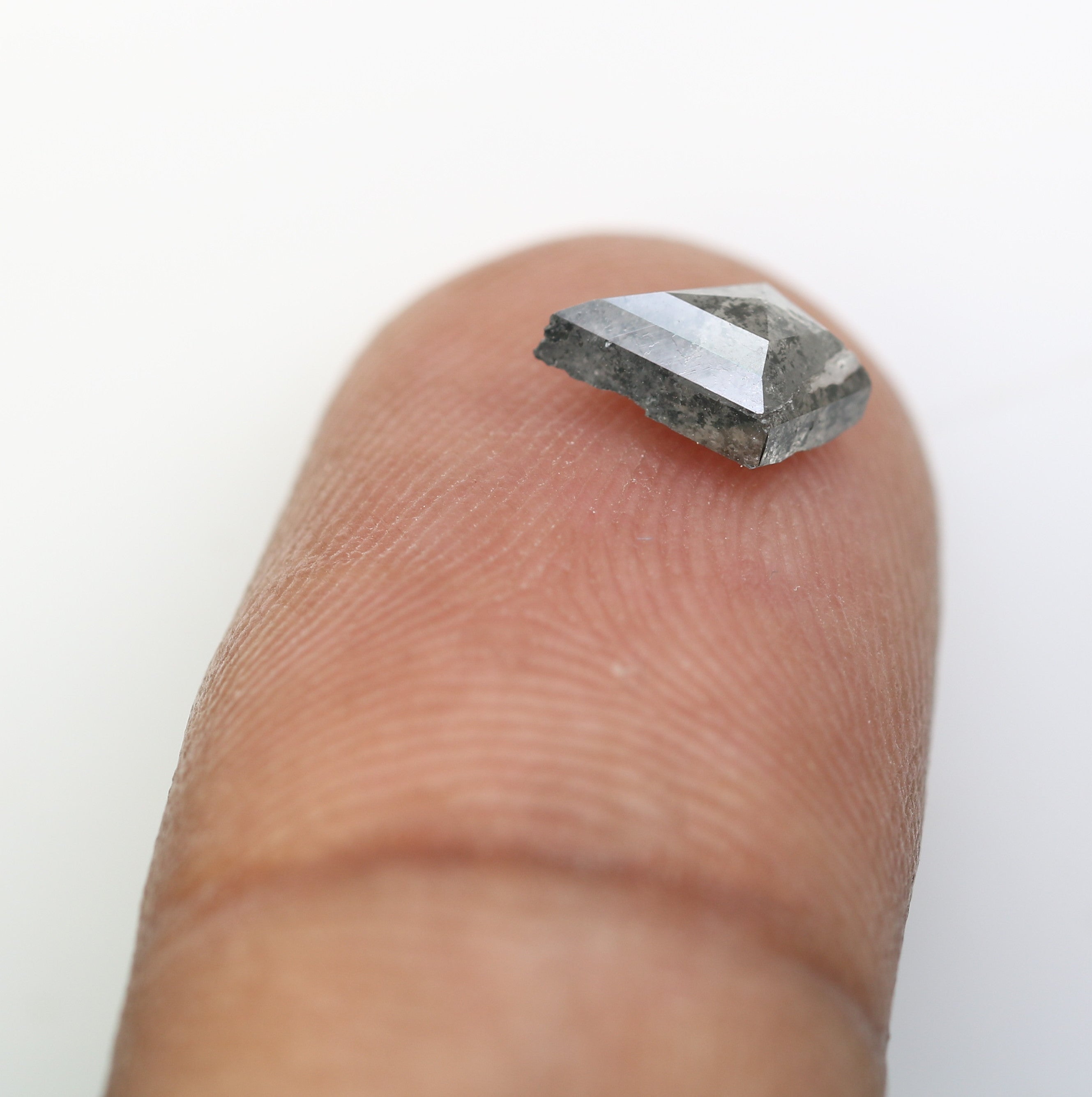 0.93 CT Beautiful Kite Shape Natural Salt And Pepper Loose Diamond For Engagement Ring