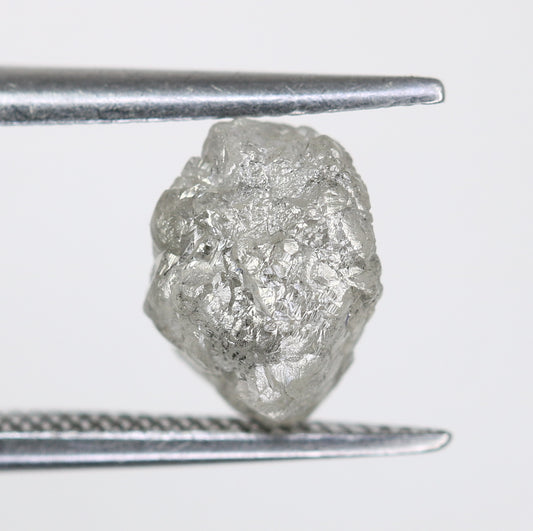 1.92 CT Raw Salt And Pepper Rough Uncut Diamond For Engagement Ring