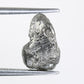 2.63 CT Raw Salt And Pepper Rough Irregular Cut Diamond For Engagement Ring