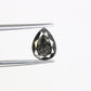 0.80 CT Pear Shape 6.90 MM Salt And Pepper Diamond For Engagement Ring