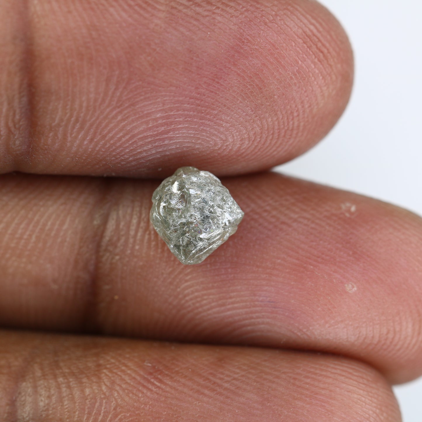 1.52 CT Raw Rough Uncut Salt And Pepper Diamond For Engagement Ring