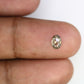 0.64 CT 6 MM Polished Oval Shape Natural Salt And Pepper Loose Diamond For Promise Ring