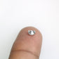 0.38 Carat Half Moon Shaped Natural Loose Salt And Pepper Diamond For Engagement Ring