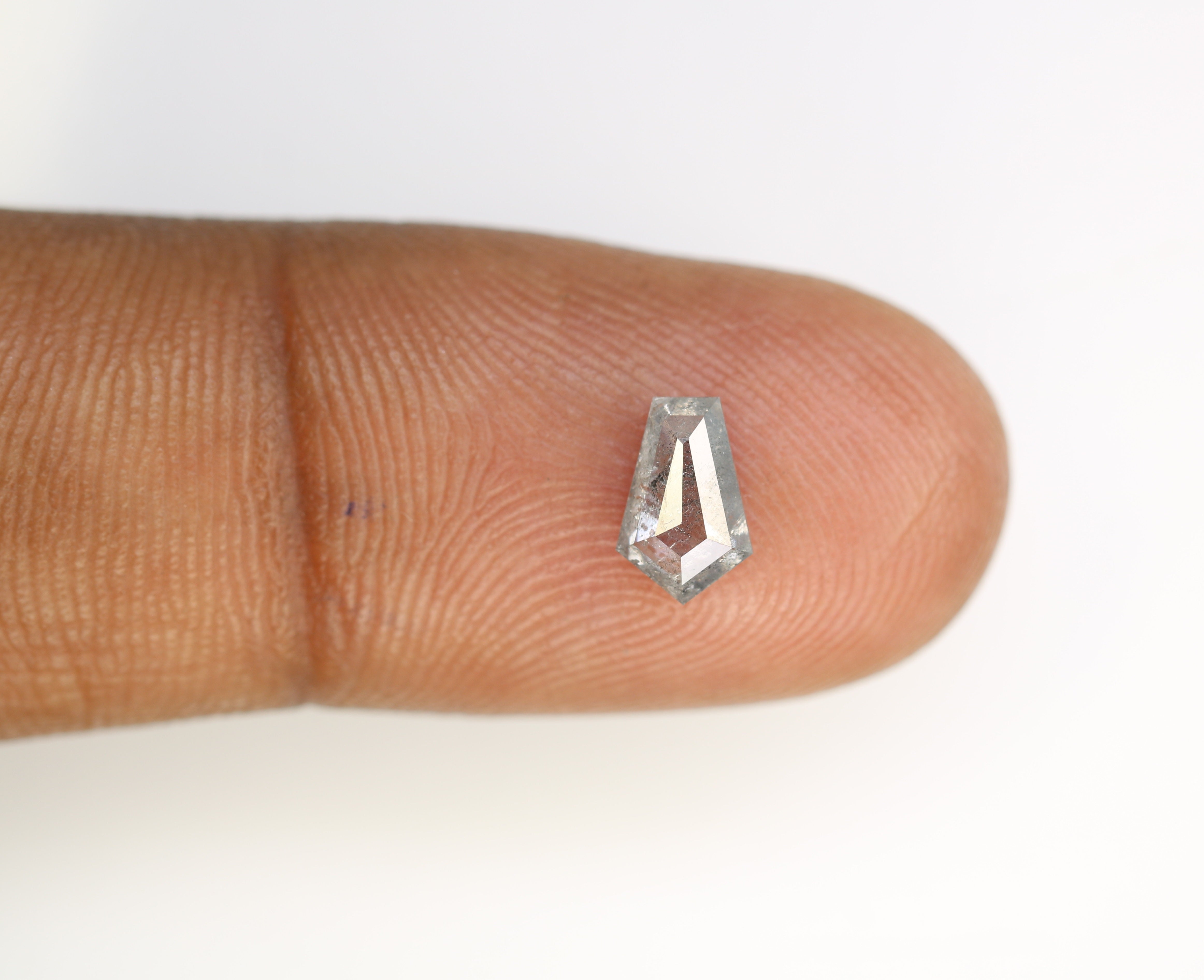 0.72 Carat Salt And Pepper Loose Geometric Shape Diamond For Engagement Ring