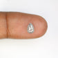 0.64 Carat Natural Loose Pear Shape Salt And Pepper Diamond For Wedding Ring