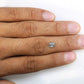 1.42 Carat Oval Shaped Natural Salt And Pepper Diamond For Galaxy Ring