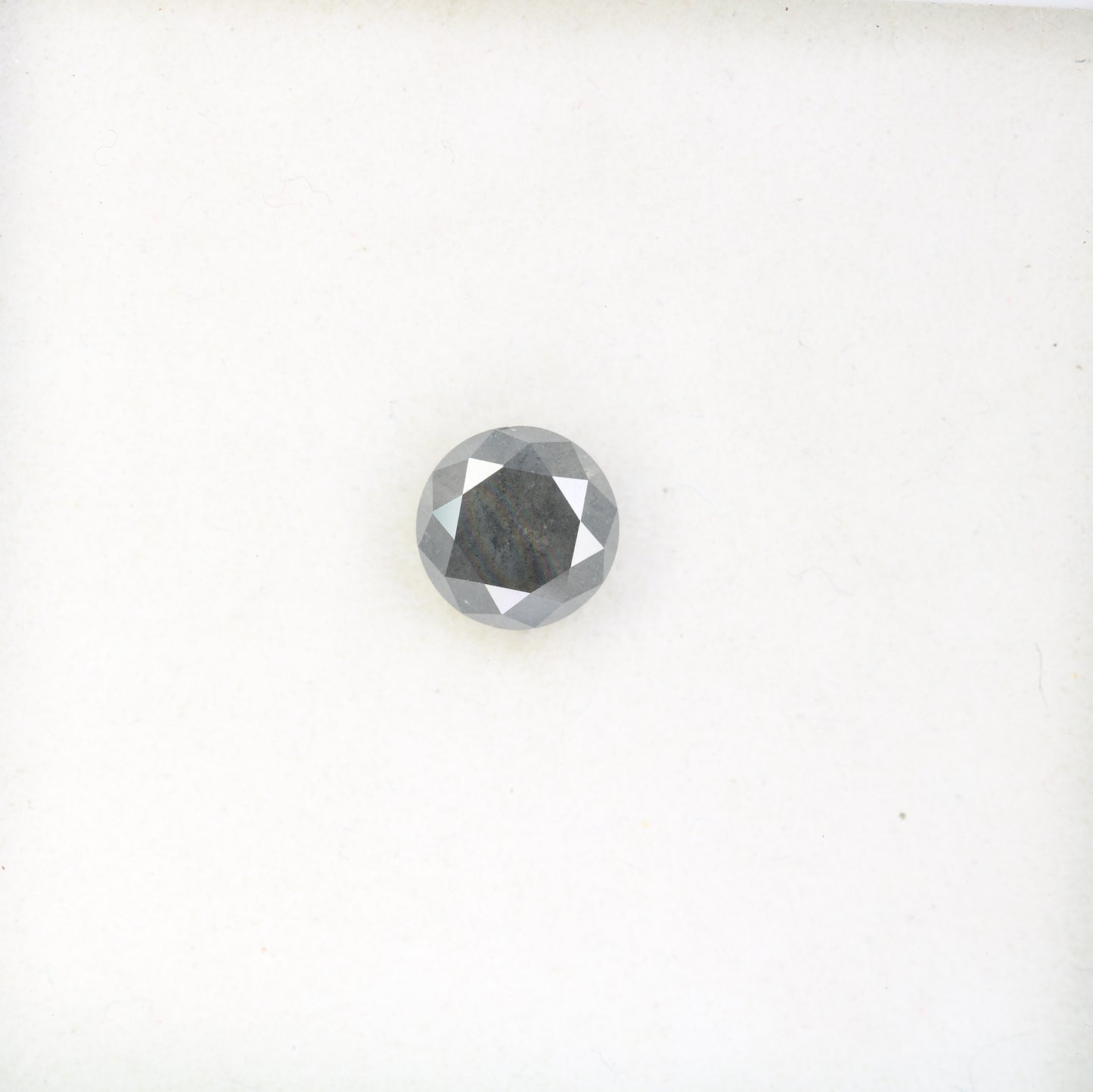 Salt And Pepper Diamond Ring 1.39 Carat Loose Round Brilliant Cut Diamond