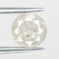 Loose Round Brilliant Cut Diamond 1.53 Carat Salt And Pepper Diamond Ring