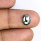 3.49 CT Salt And Pepper Oval Shape 10.40 MM Diamond For Statement Ring