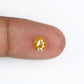1.45 Carat Pear Shaped Diamond Ring Natural Loose Rustic Yellow Diamond