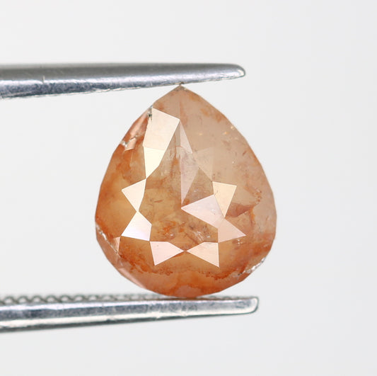 1.22 Carat Natural Loose Light Red Color Pear Shaped Diamond - JayKrishna Diamond