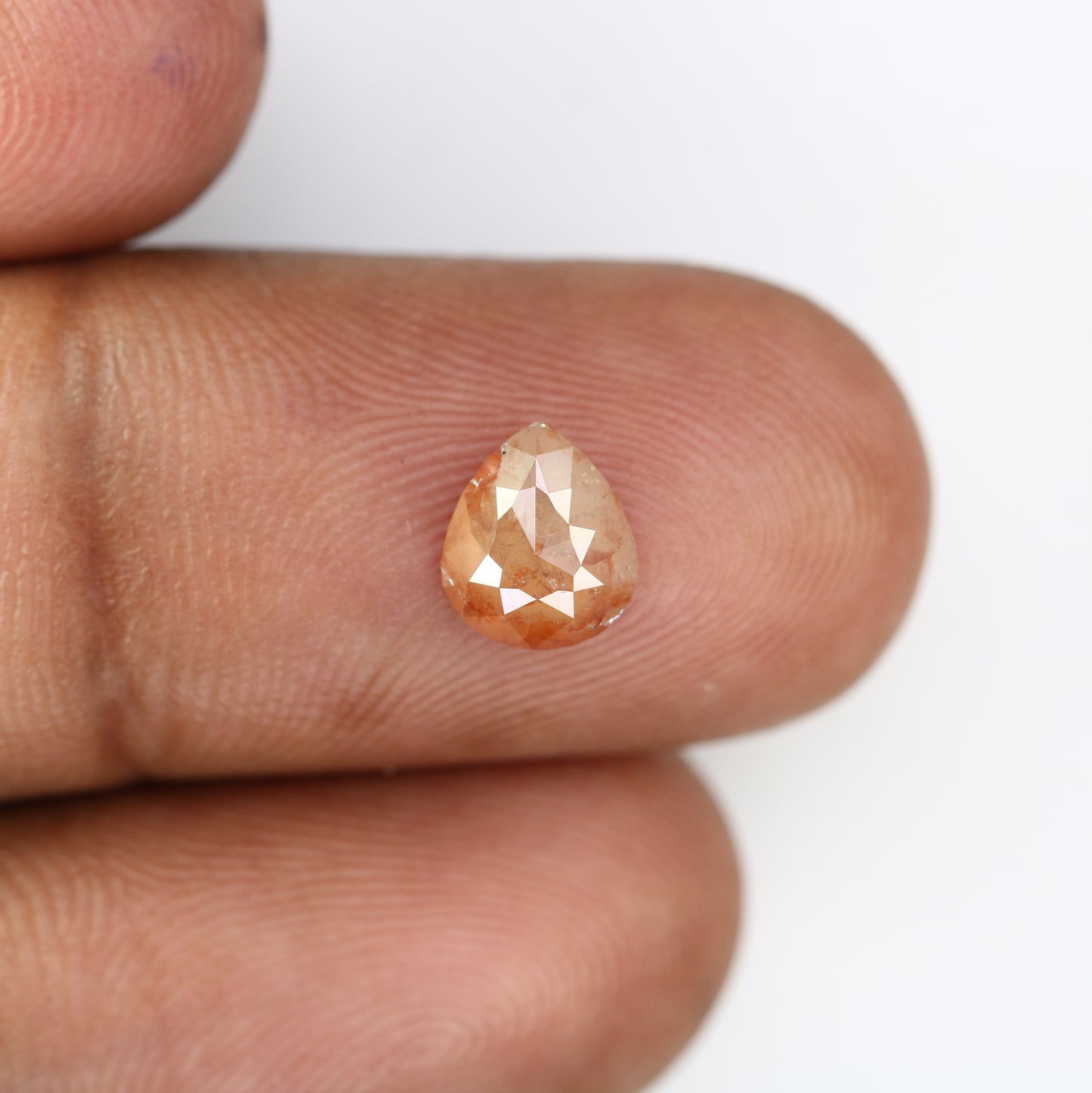 1.22 Carat Natural Loose Light Red Color Pear Shaped Diamond
