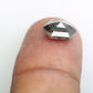 2.10 Carat Hexagon Shape 9.00 MM Salt And Pepper Loose Diamond For Wedding Ring