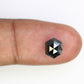1.78 CT Salt And Pepper 8.20 MM Hexagon Shape Loose Diamond For Wedding Ring