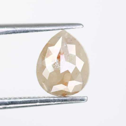 Natural Diamond 0.84 Carat Pear Shaped Grey Loose Diamond For Engagement Ring - JayKrishna Diamond