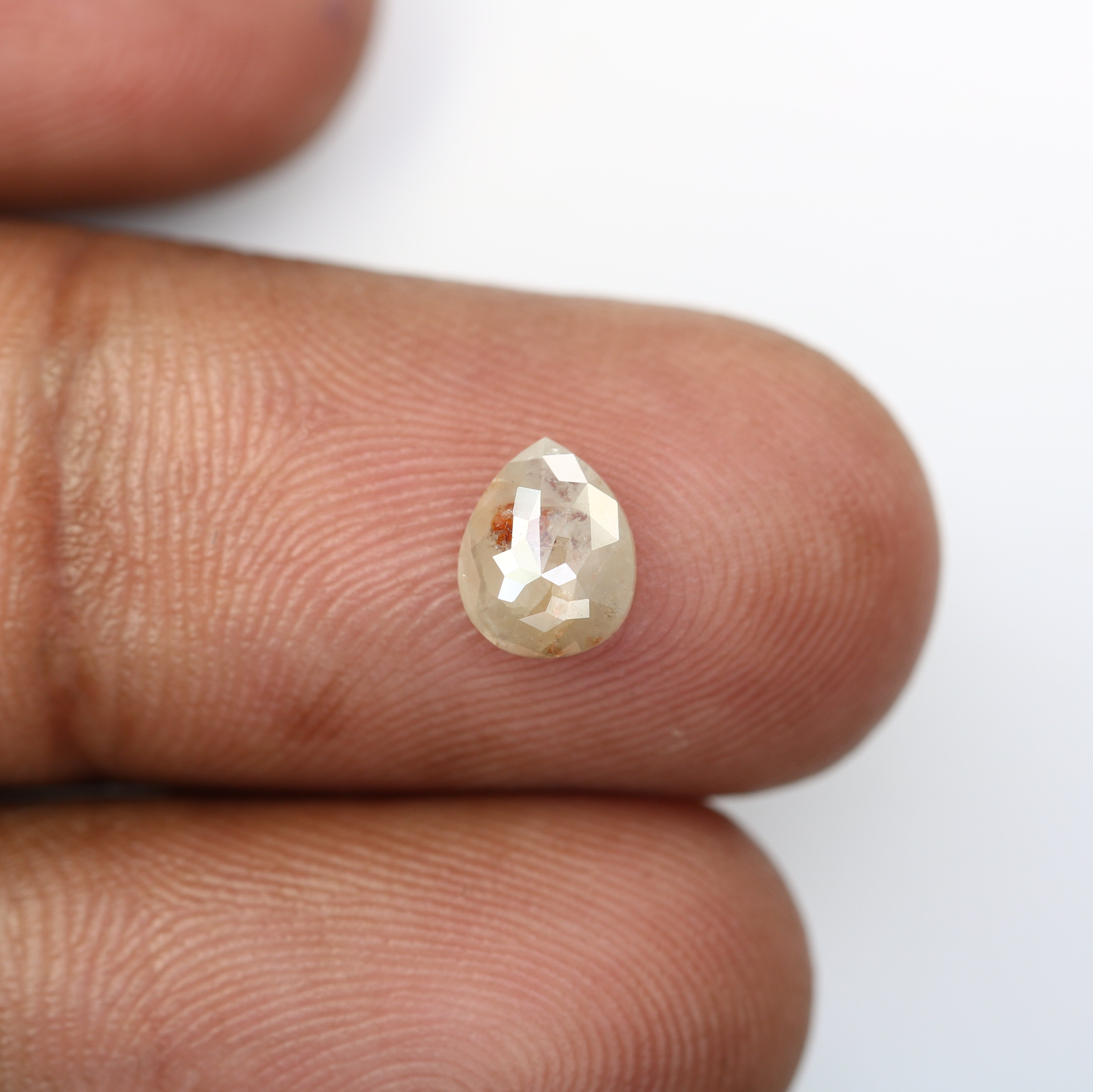 Natural Diamond 0.84 Carat Pear Shaped Grey Loose Diamond For Engagement Ring