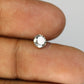 0.69 Carat Loose Round Brilliant Cut salt And Pepper Diamond For Galaxy Ring