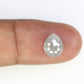 1.93 CT Natural Loose Grey Pear Shaped 9.40 MM Diamond For Wedding Ring