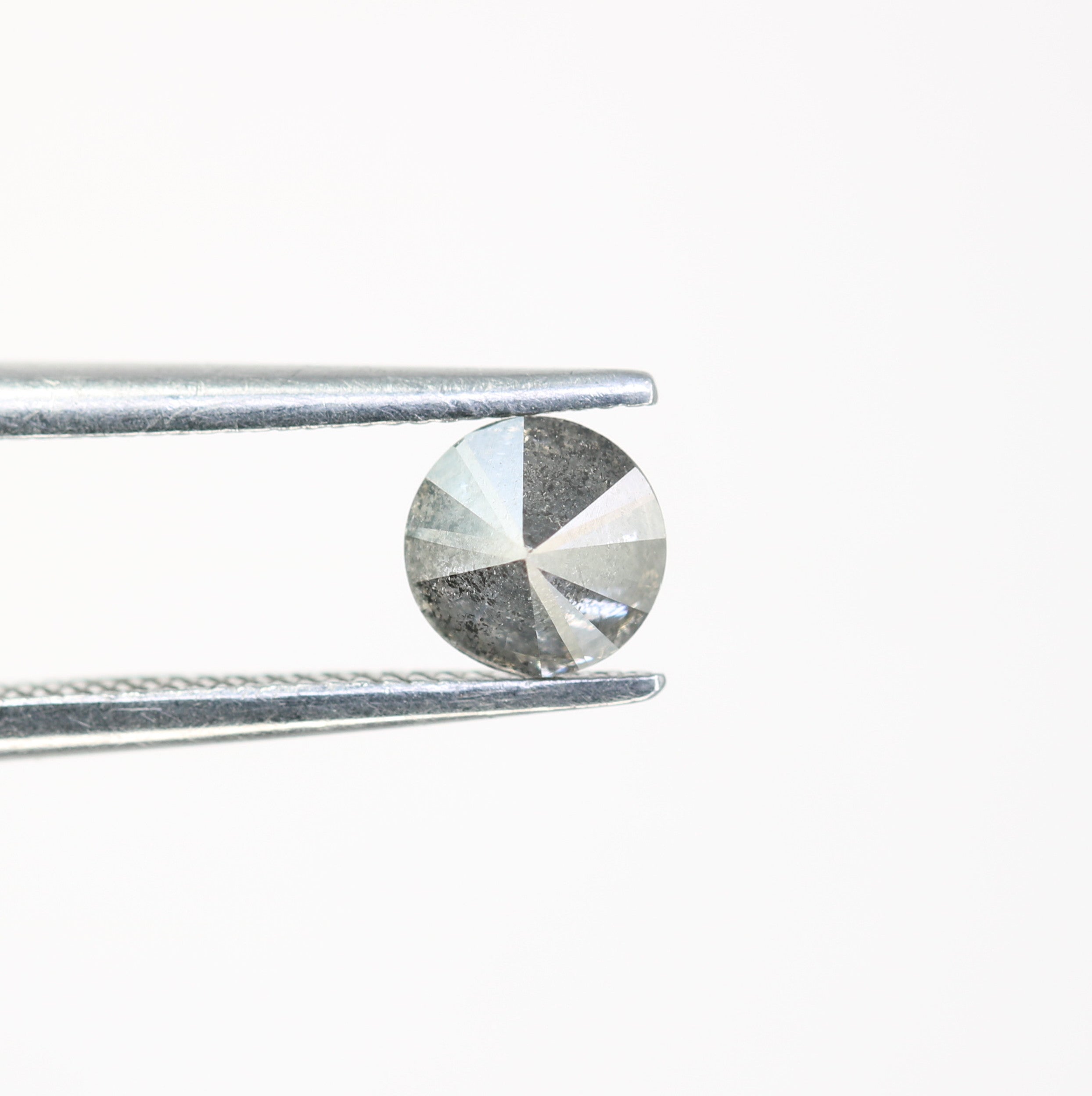 0.45 Carat Loose Salt And Pepper Round Brilliant Cut Diamond For Wedding Ring