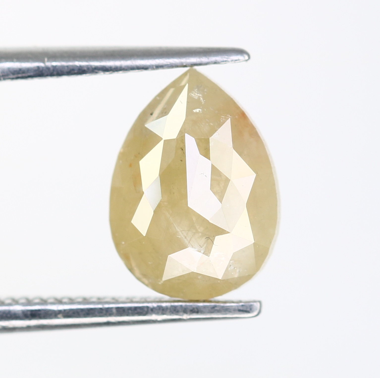 1.13 Carat Light Yellow Color Loose Fancy Pear Cut Diamond For Galaxy Ring