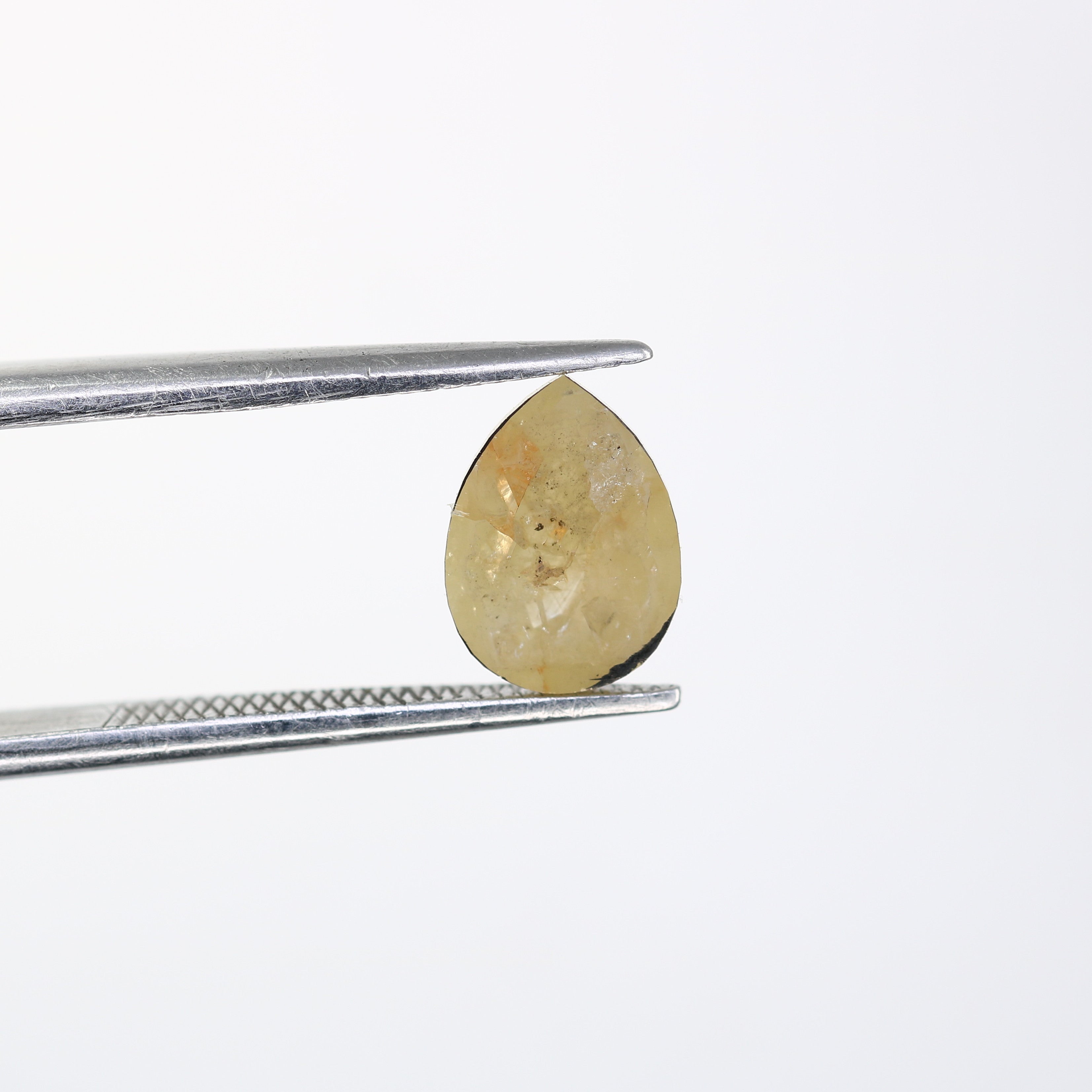 1.13 Carat Light Yellow Color Loose Fancy Pear Cut Diamond For Galaxy Ring