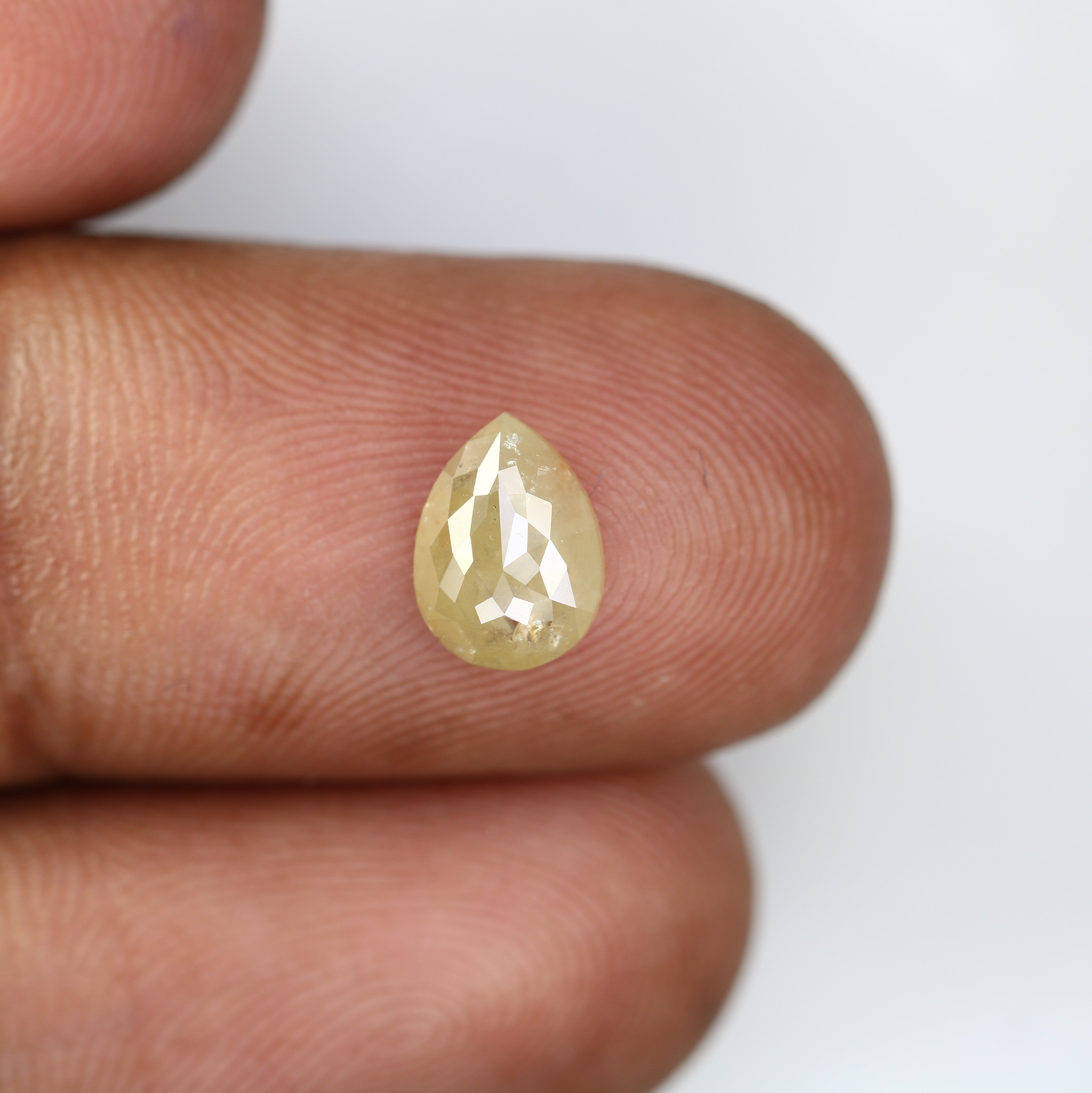 1.13 Carat Light Yellow Color Loose Fancy Pear Cut Diamond For Galaxy Ring