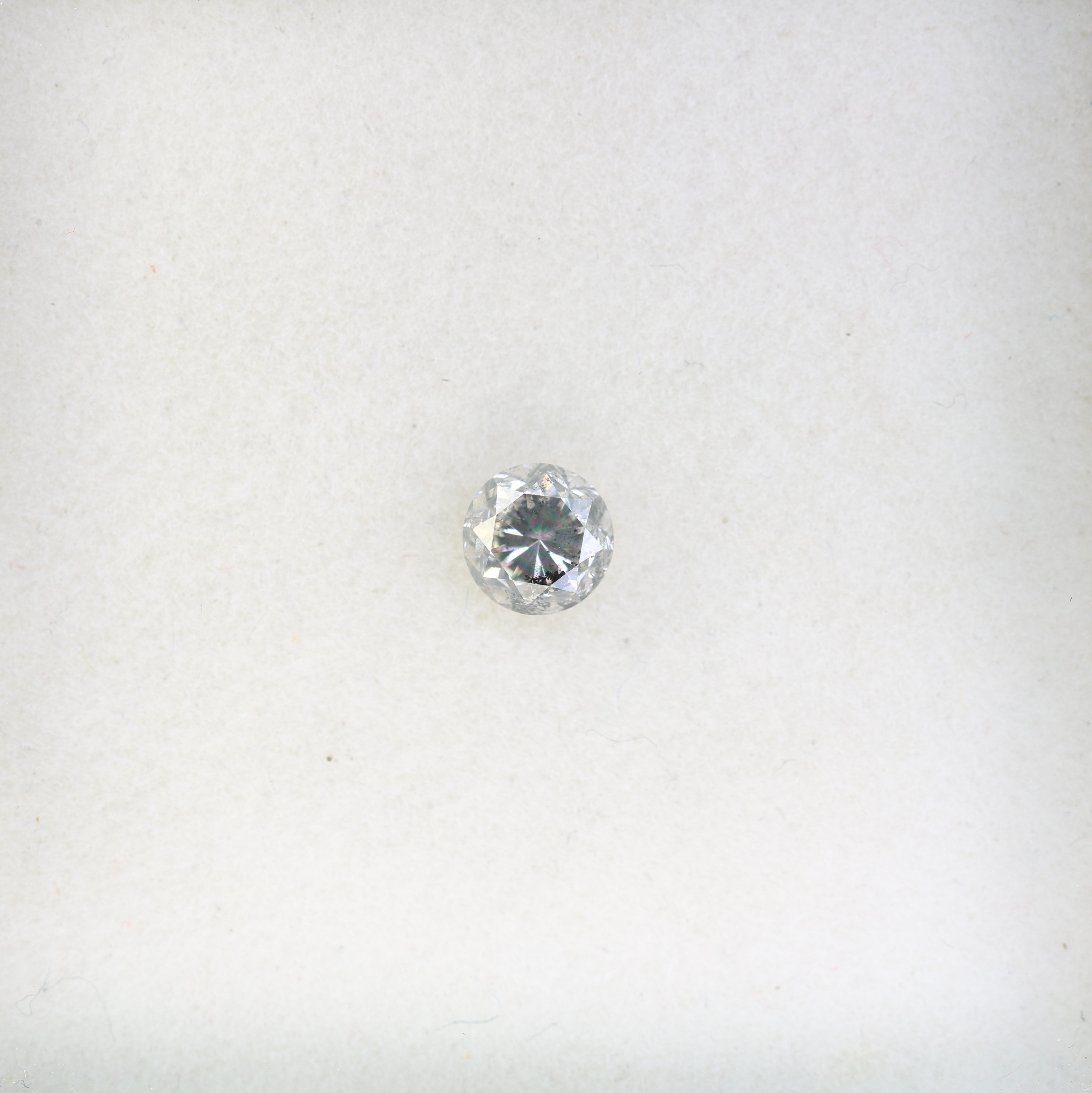 0.67 Carat Salt And Pepper Round Brilliant Cut Loose Diamond For Wedding Ring