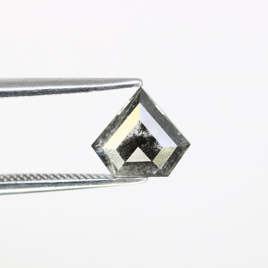 1.13 Carat Salt And Pepper Color Loose 7.10 MM Diamond Shaped For Wedding Ring - JayKrishna Diamond