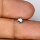 0.37 Carat Salt And Pepper Loose Round Brilliant Cut Diamond For Wedding Ring
