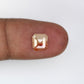 1.35 CT 7.30 MM Asscher Shape Fancy Peach Diamond For Wedding Ring