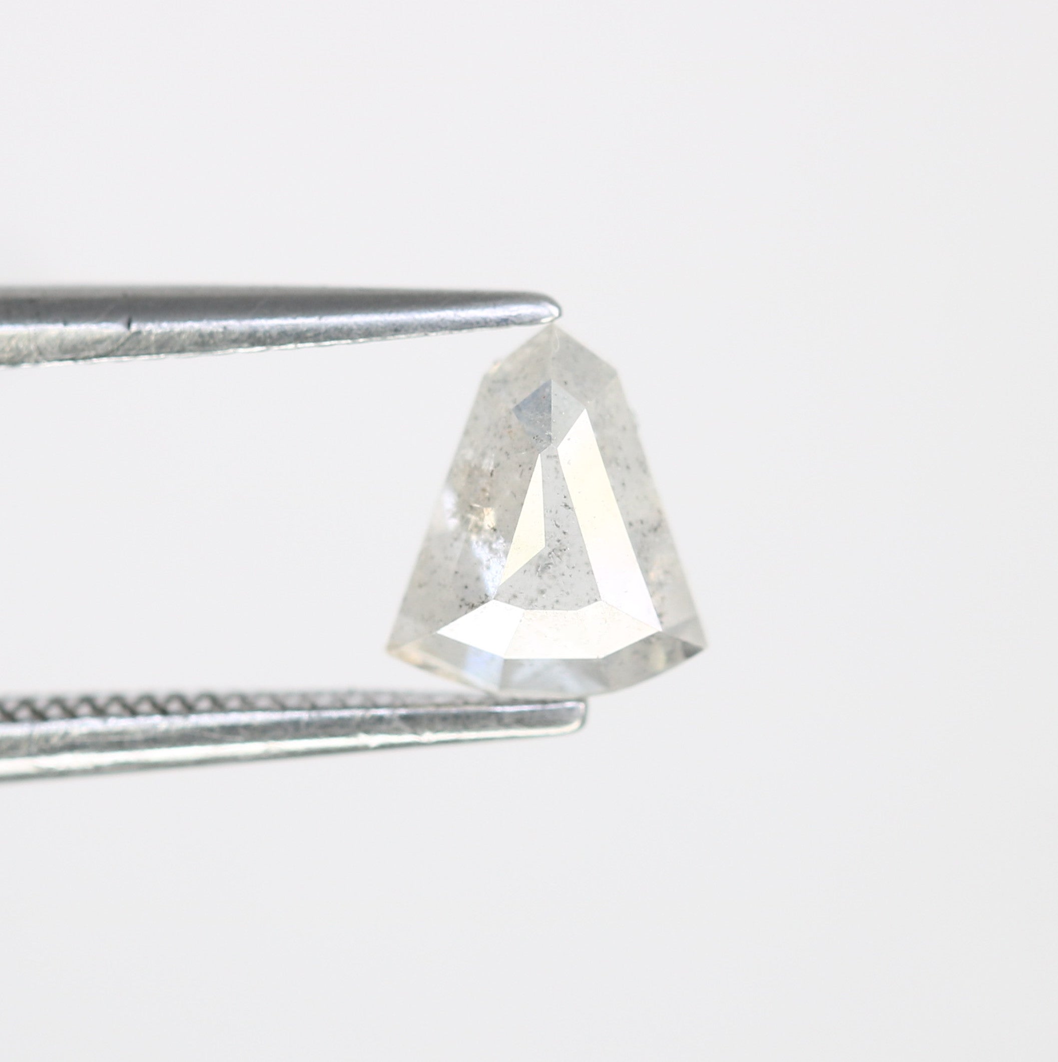 0.70 CT Salt And Pepper Shield Shaped Natural Diamond For Engagement Ring
