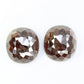 2.48 CT 7.20 MM Brown Oval Shape Natural Pair Diamond For Earring