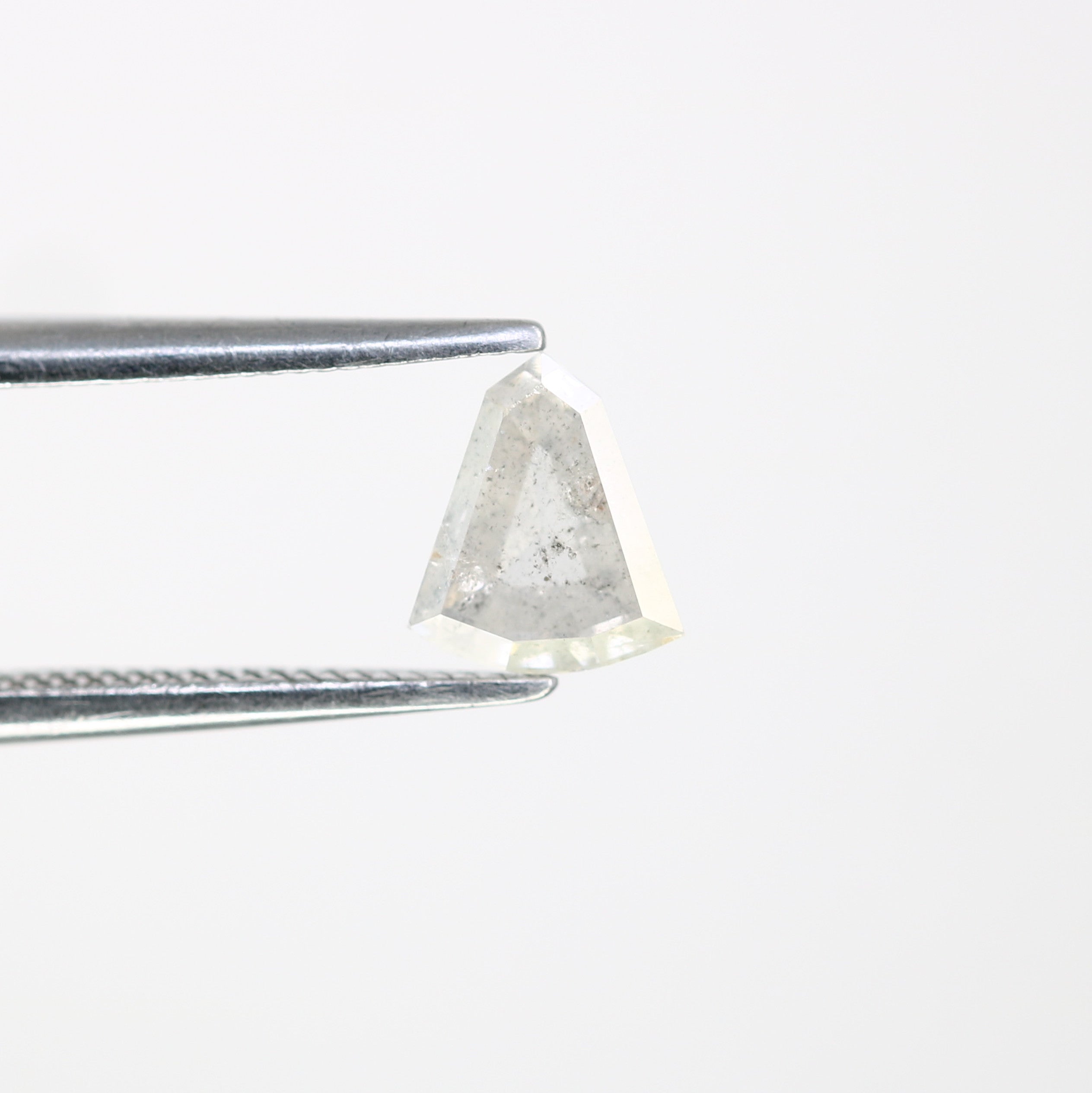 0.70 CT Salt And Pepper Shield Shaped Natural Diamond For Engagement Ring