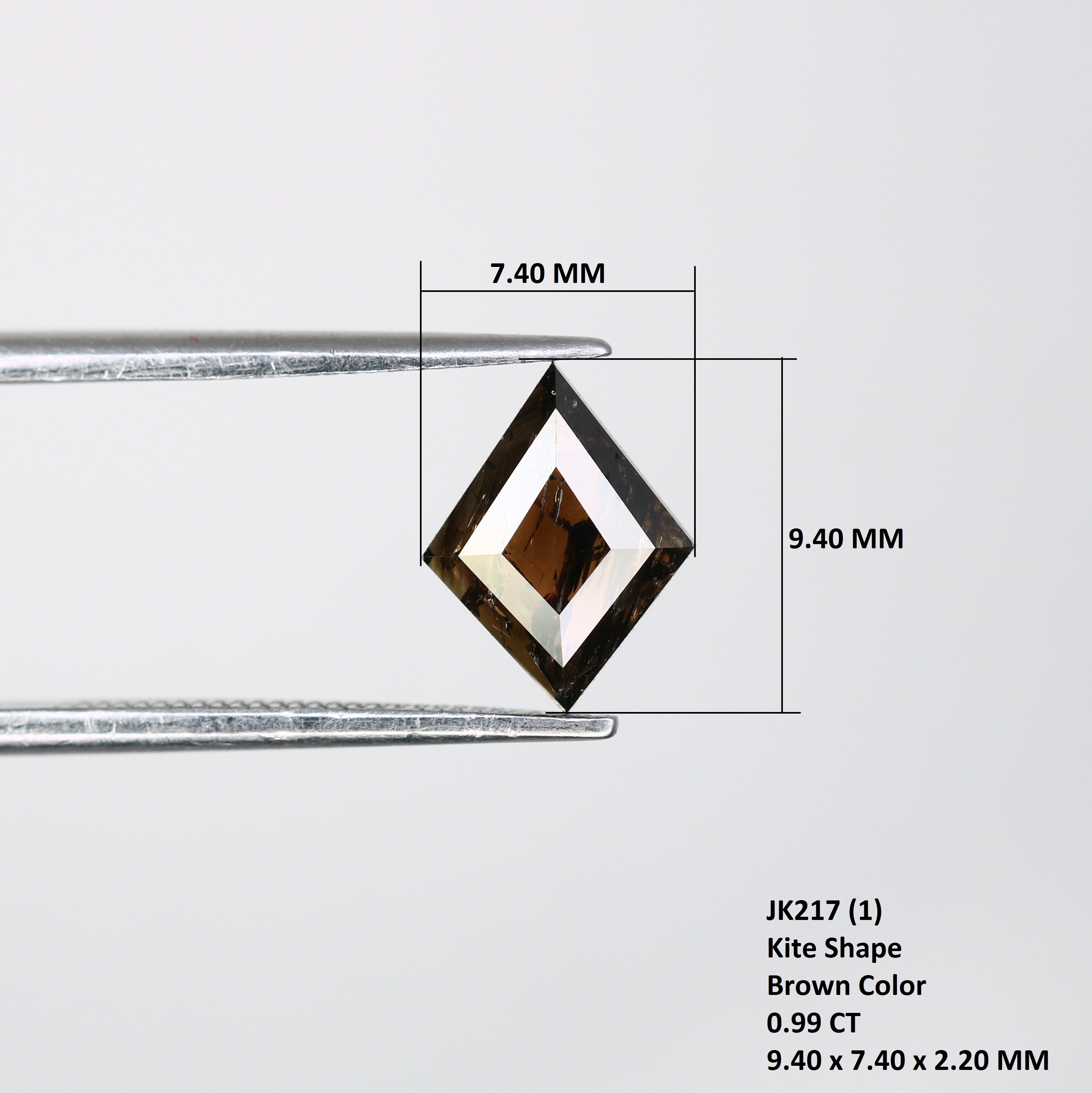 0.99 CT Kite Shape Brown Diamond For Engagement Ring