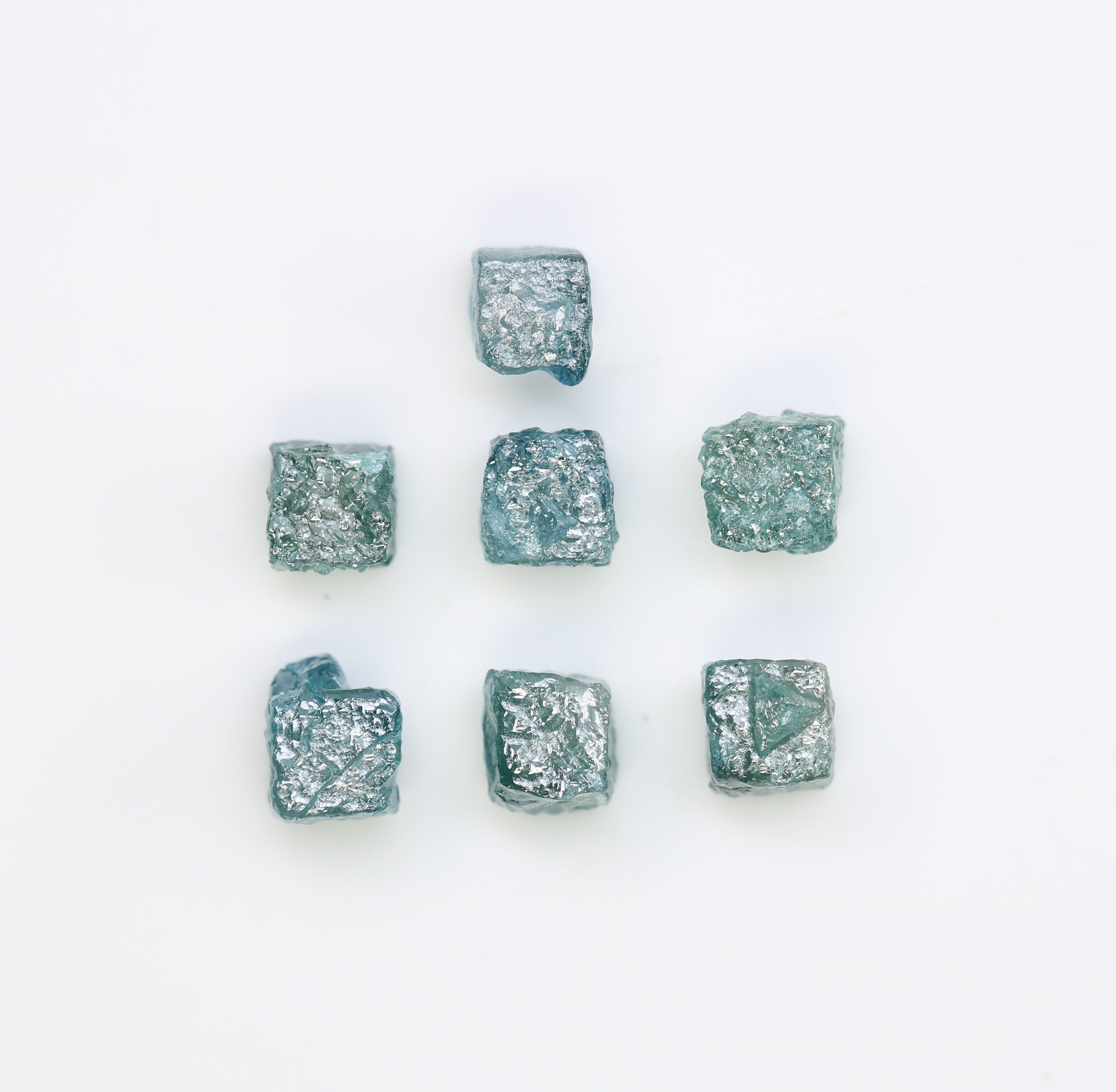 5.10 CT Blue Rough Uncut Raw Diamond For Engagement Ring