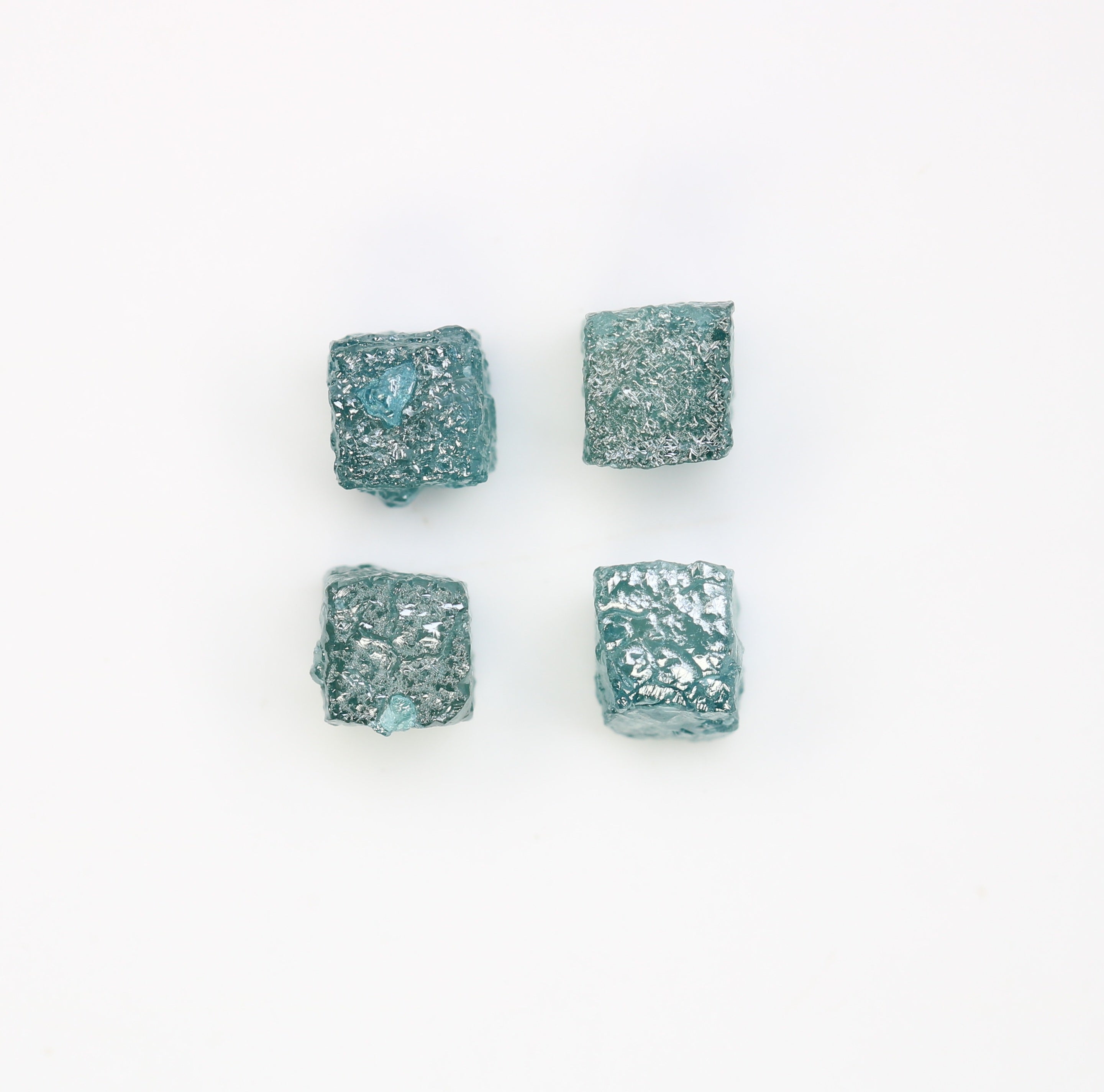 2.78 CT Cube Blue Rough Raw Diamond For Engagement Ring
