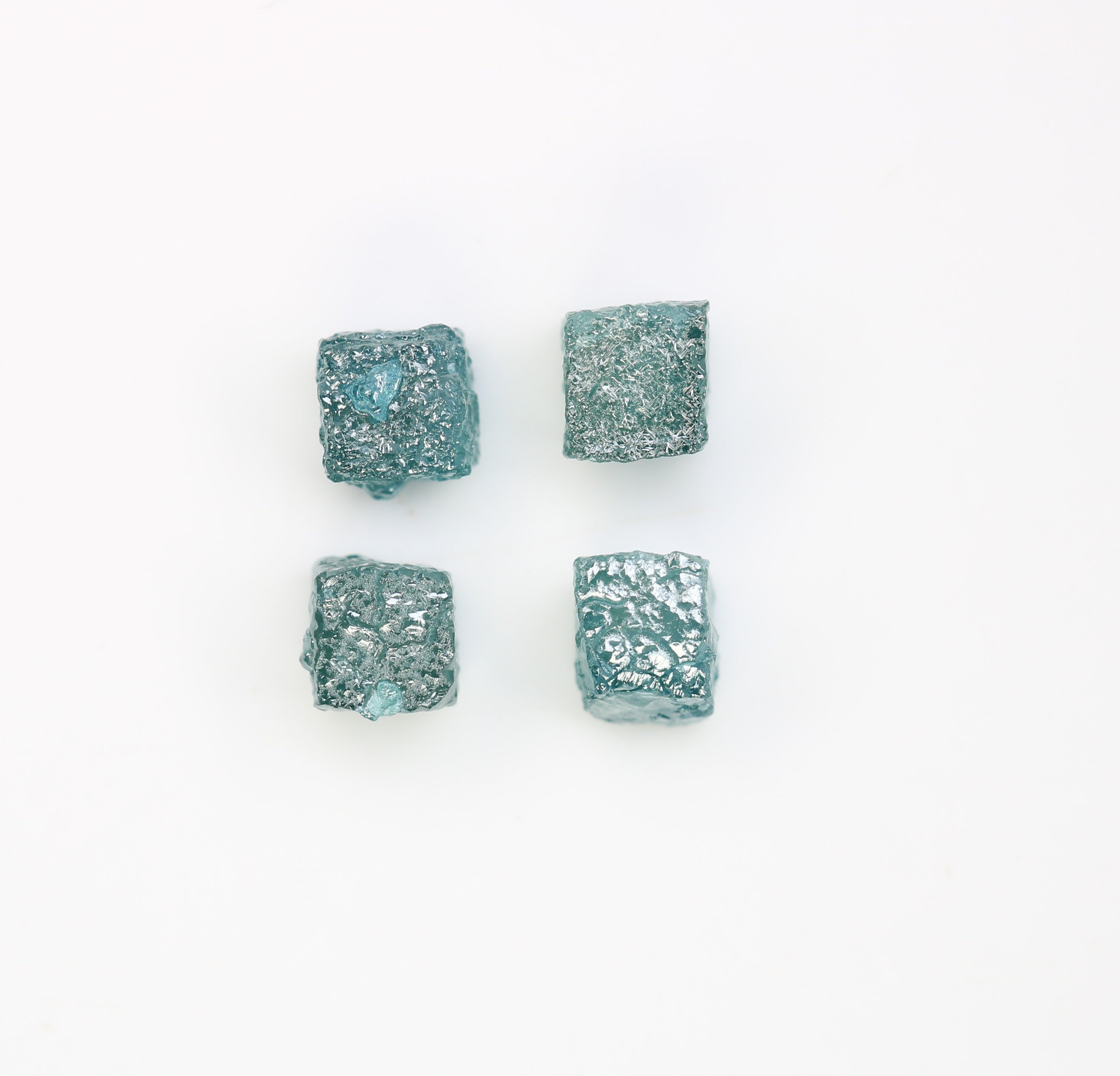 2.78 CT Cube Blue Rough Raw Diamond For Engagement Ring