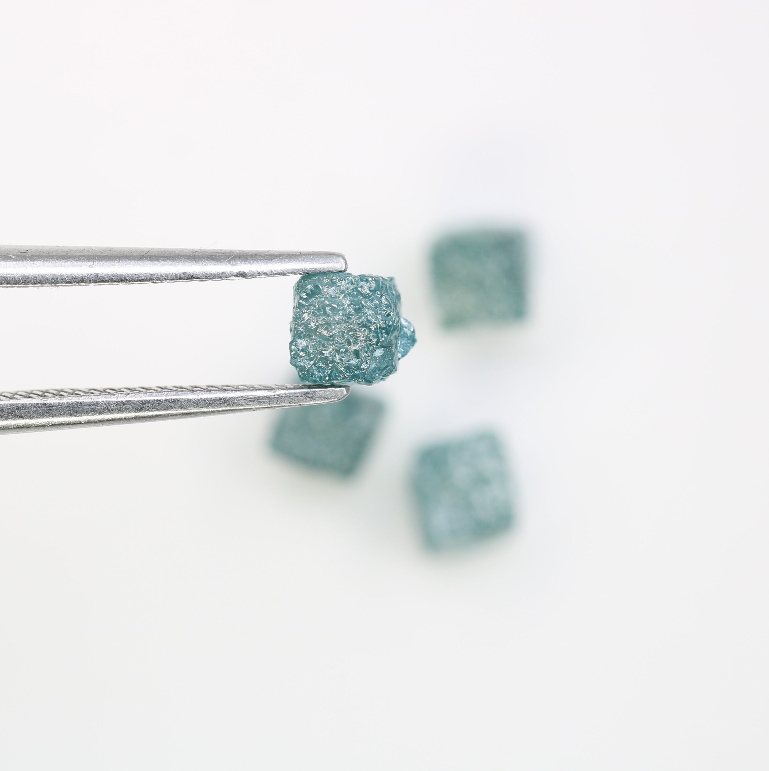 2.78 CT Cube Blue Rough Raw Diamond For Engagement Ring
