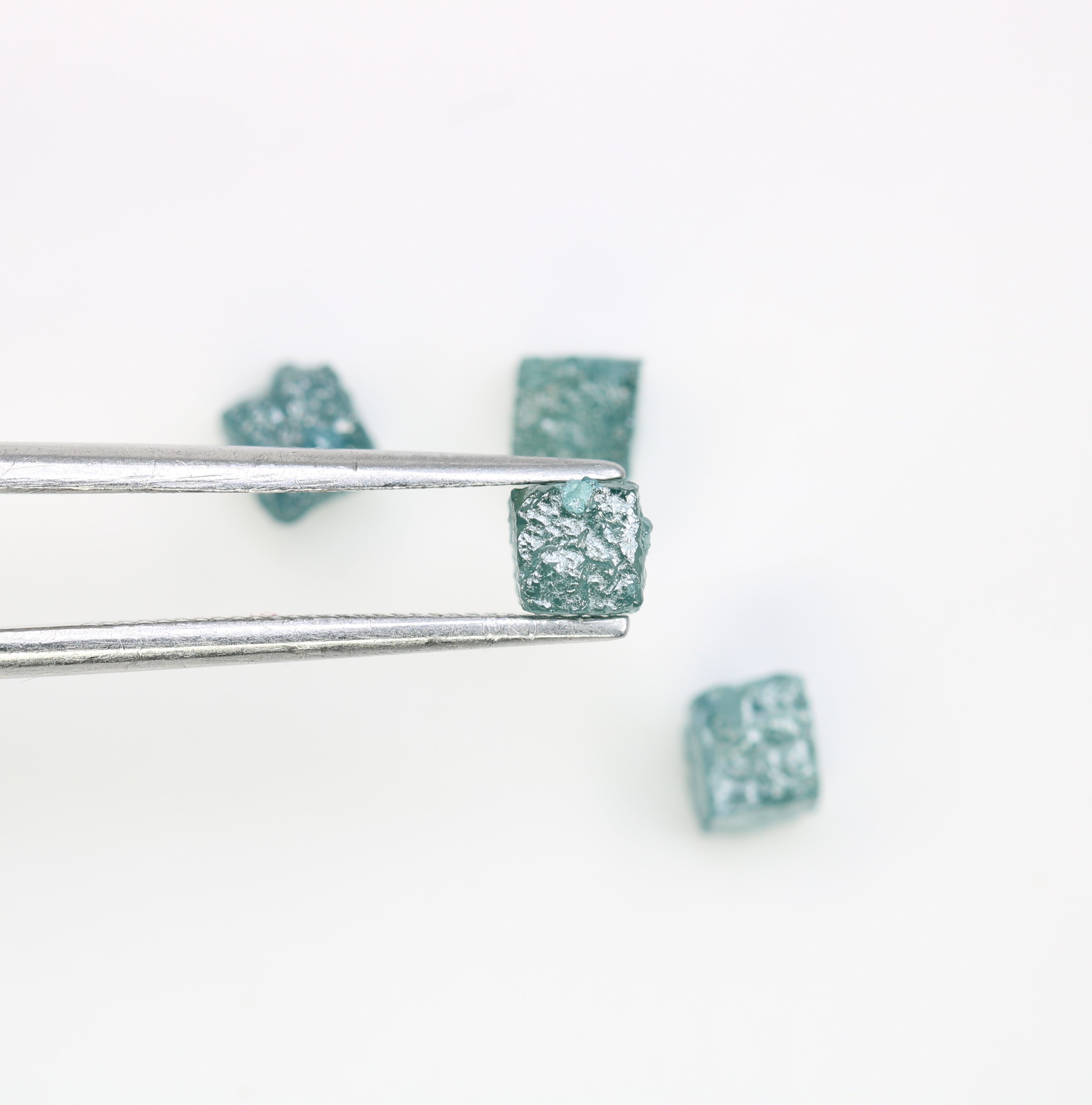 2.78 CT Cube Blue Rough Raw Diamond For Engagement Ring