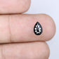 0.90 CT Pear Shape Treated Black Fancy Cut Diamond For Wedding Ring