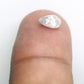 0.84 CT Loose Pear Shape Natural Salt And Pepper Diamond For Proposal Ring
