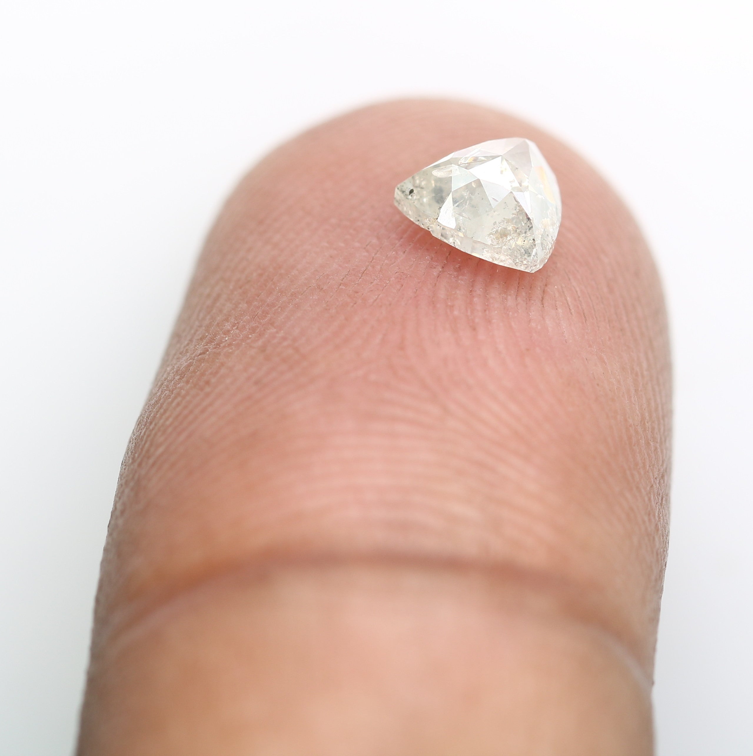 0.70 CT Salt And Pepper Triangle Shape 5.50 MM Diamond For Galaxy Ring