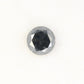 1.08 CT Salt And Pepper Round Brilliant Cut Diamond For Engagement Ring