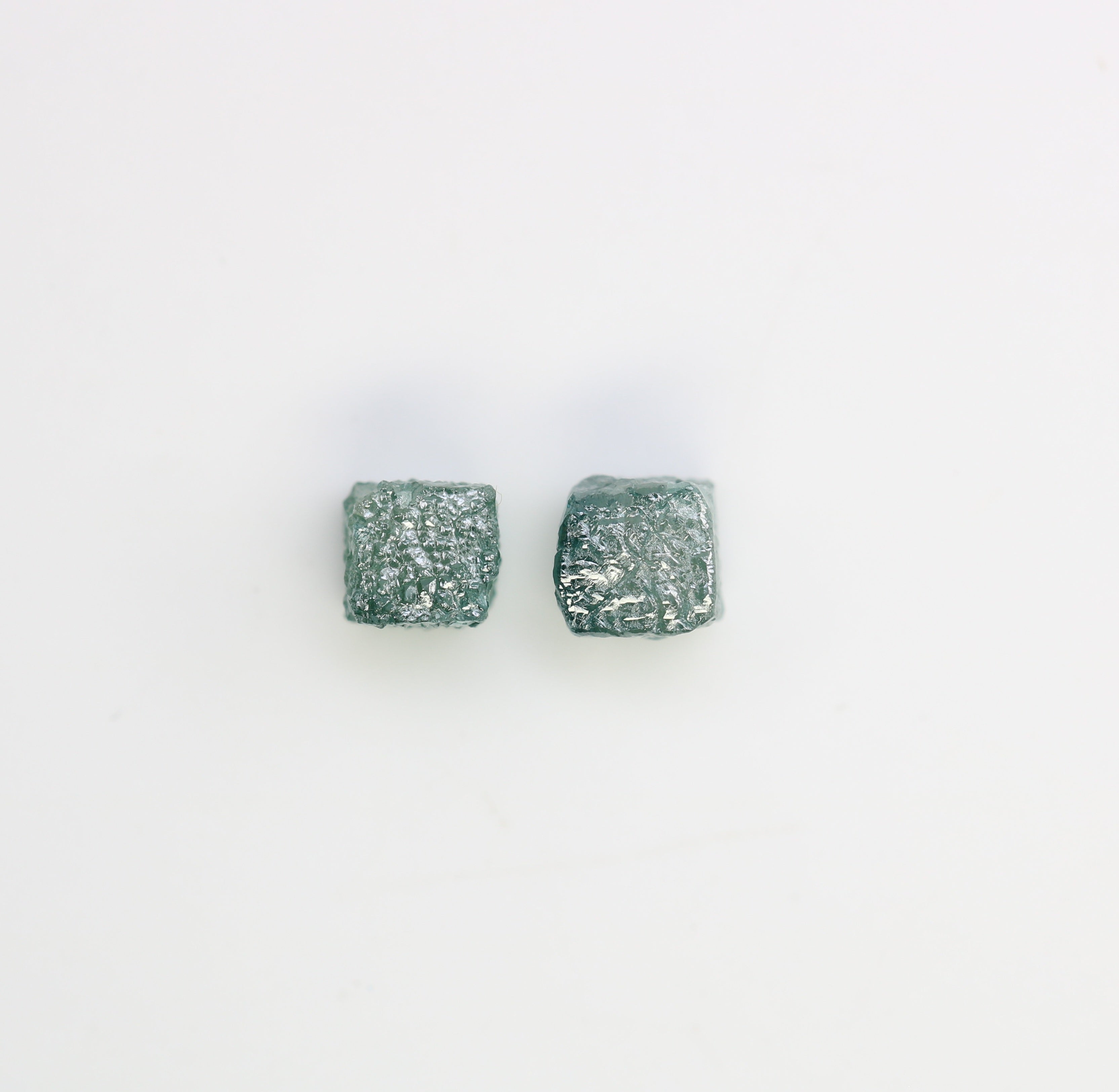 1.56 CT Cube Raw Blue Rough Diamond For Engagement Ring