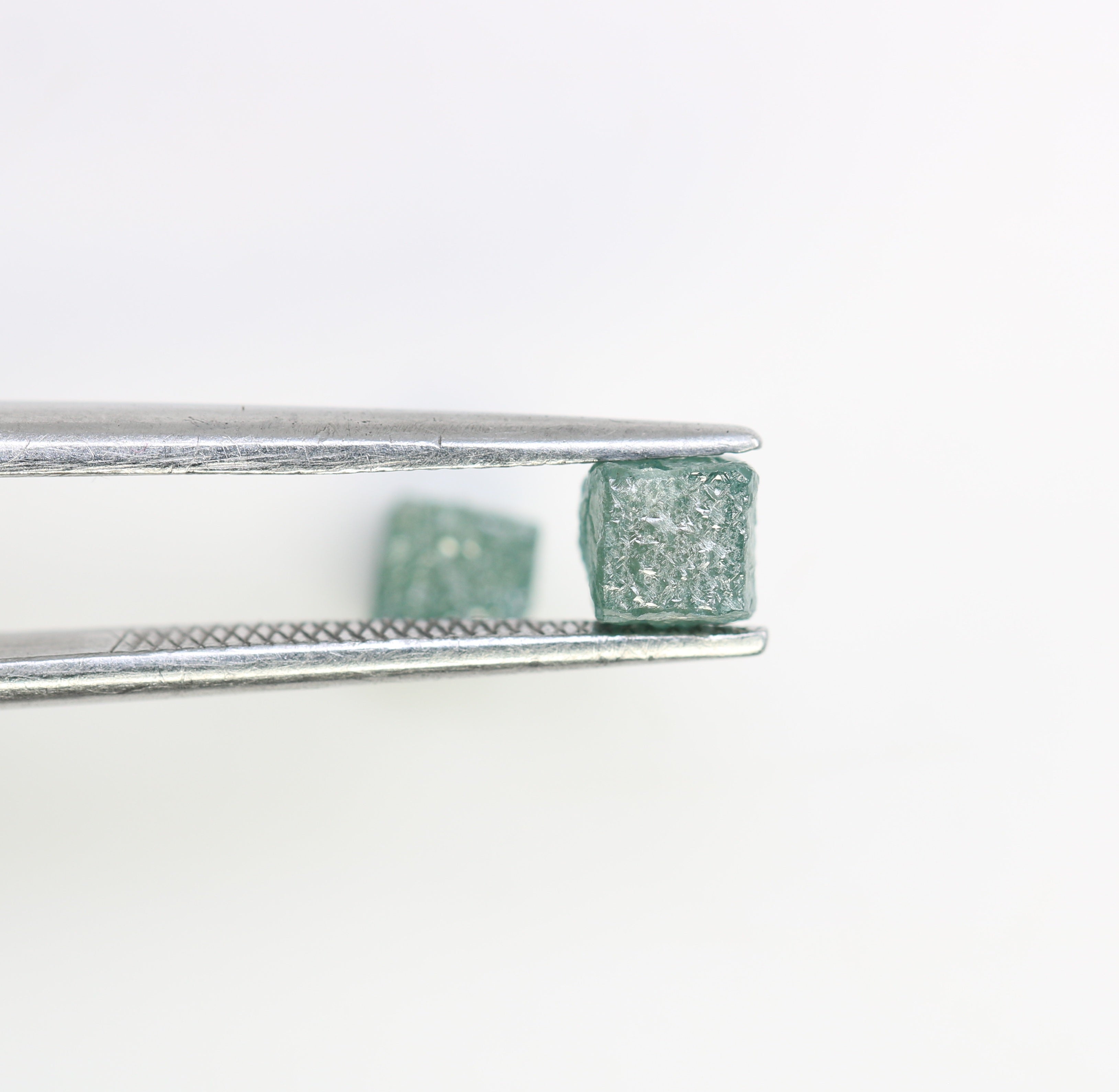 1.56 CT Cube Raw Blue Rough Diamond For Engagement Ring