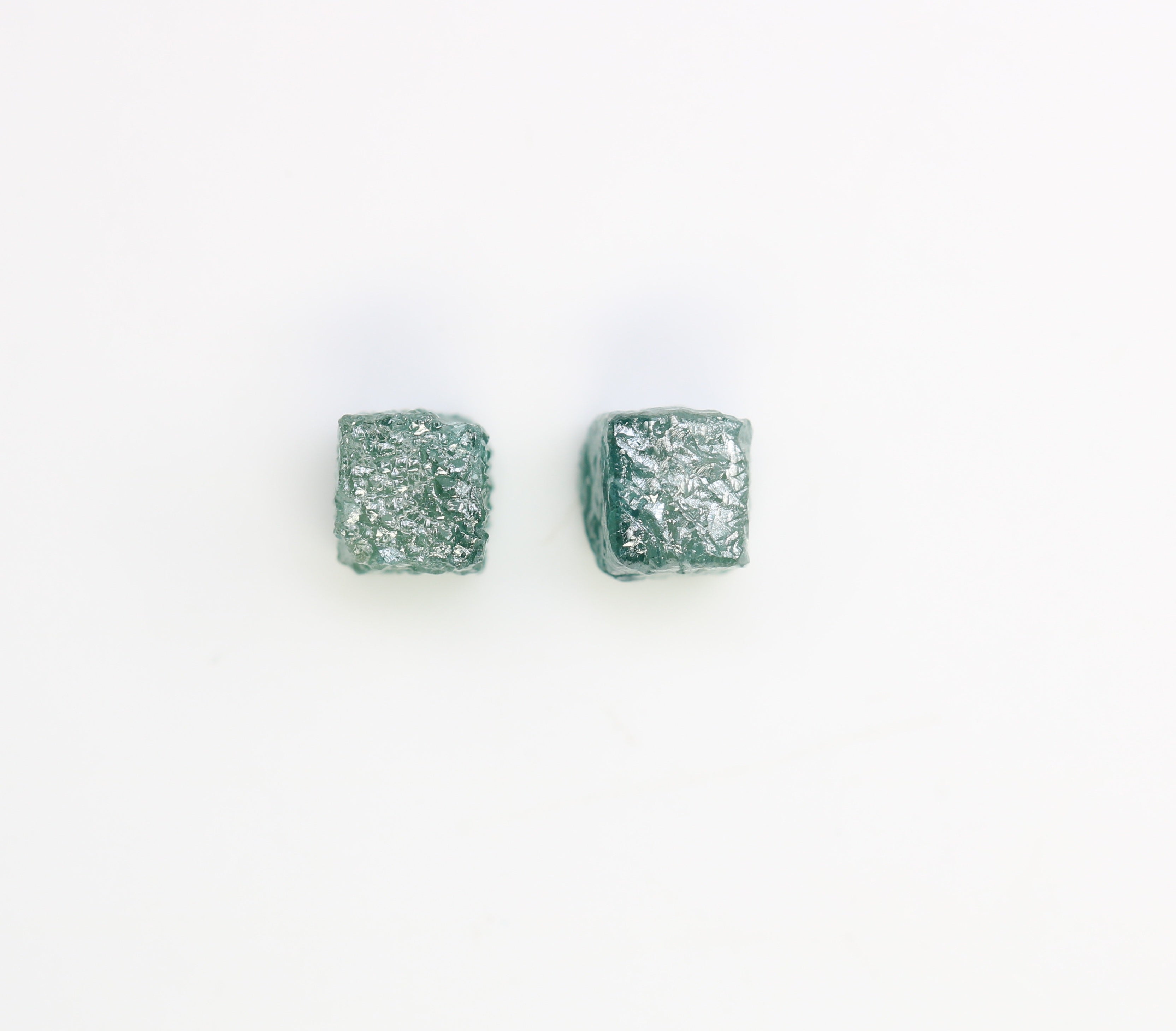 1.56 CT Cube Raw Blue Rough Diamond For Engagement Ring
