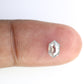 0.69 CT Salt And Pepper Elongated Hexagon Shape Diamond For Engagement Ring