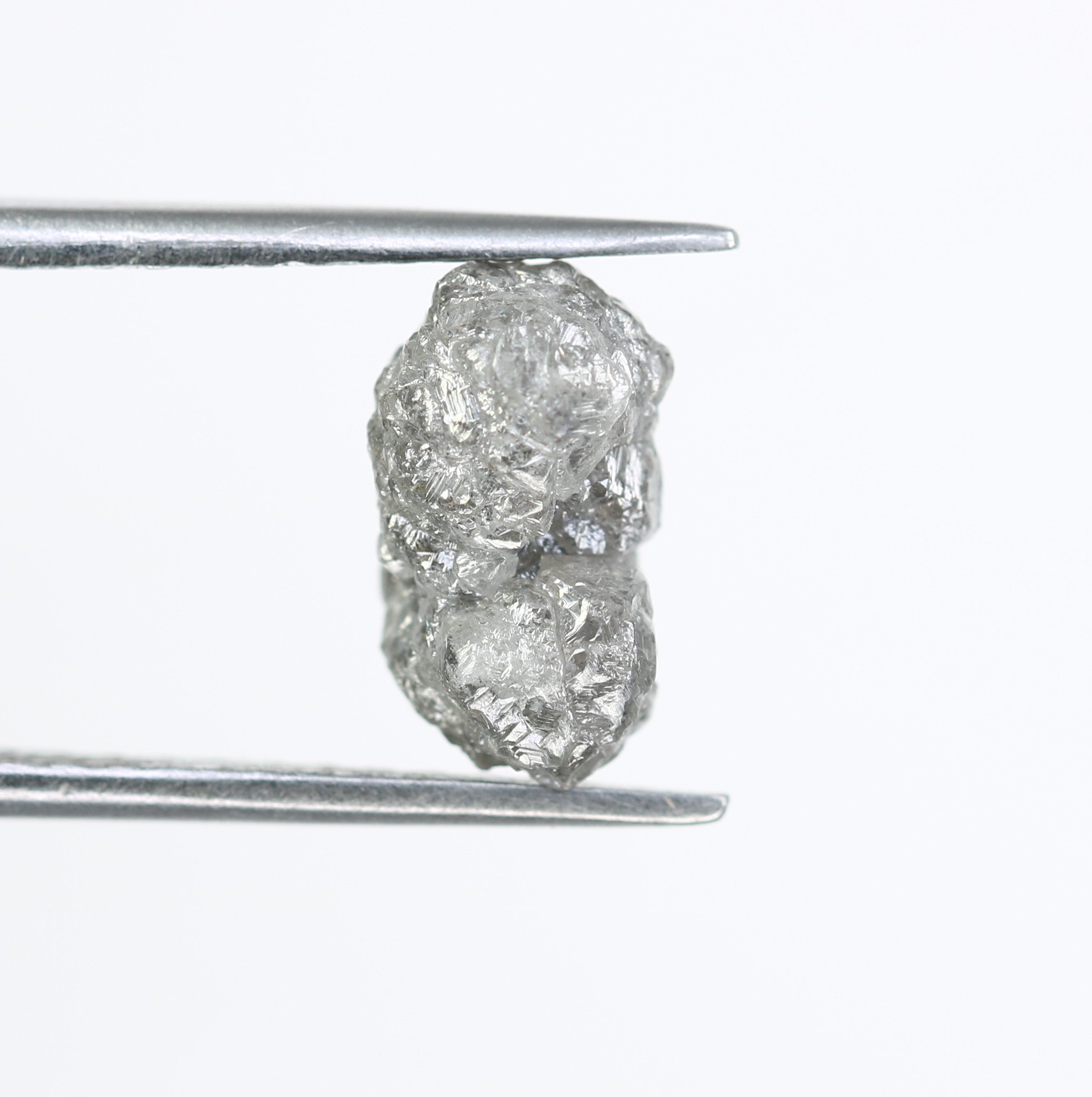 3.70 CT Grey Irregular Cut Raw Rough Diamond For Engagement Ring