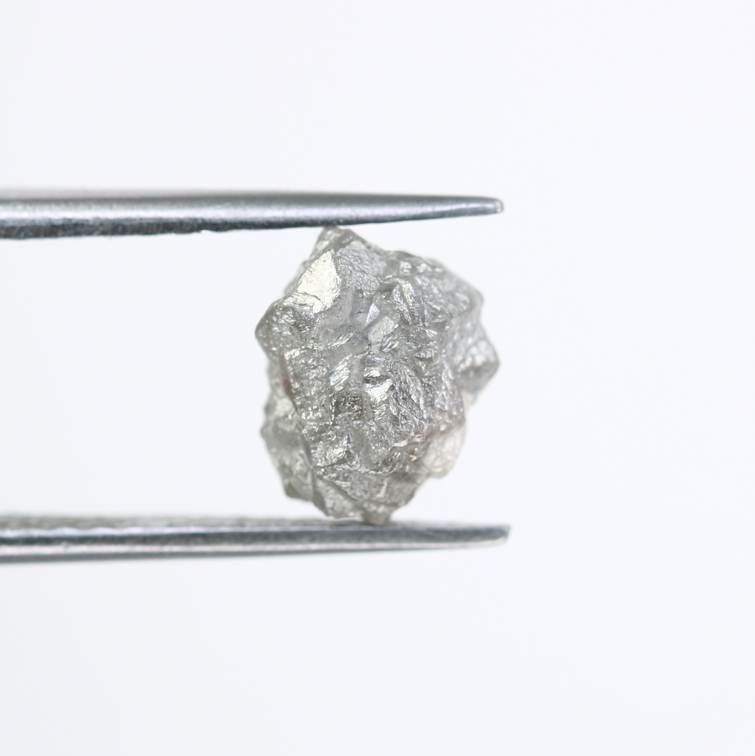 3.31 CT Grey Rough Irregular Cut Raw Diamond For Engagement Ring